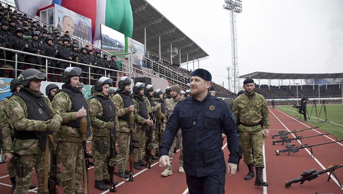 Kadyrov with his army