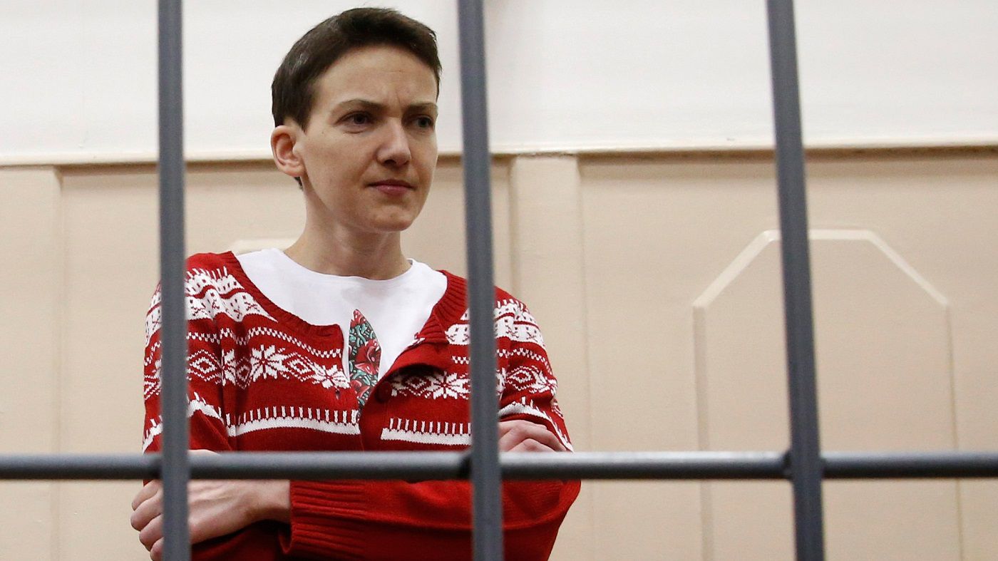 Ukrainian military pilot Savchenko attends a court hearing in Moscow